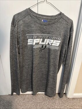 NBA San Antonio Spurs Grey Heather Long Sleeve Shirt